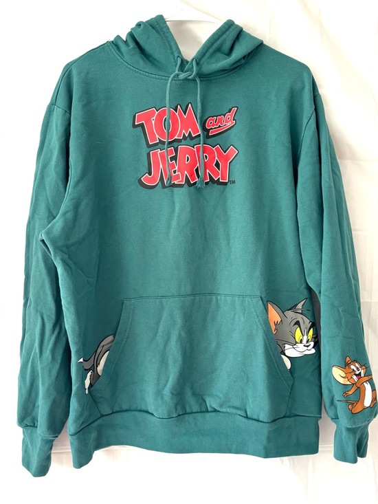 Tom and Jerry Tops - NWOT Tom & Jerry Green Pullover Hoodie Kangaroo Pocket SZ L